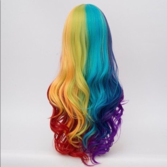??FELAH 22” RAINBOW COSPLAY FESTIVAL WIG *NWT* main image 3